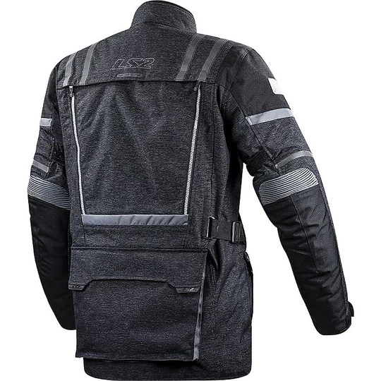 Meilleure affaire 🌟 Veste Moto LS2 Nevada Man WP Triple Layer Certified Noir Gris 🤩 – Image 2